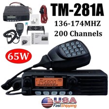 TM-281A FM Transceiver Mobile Radio 65W Car Radio Station 136-174MHZ 10-50KM US