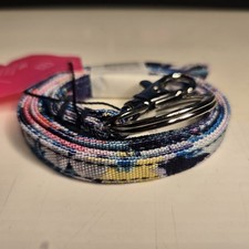 Vera Bradley 1/2 In Wide Breakaway Lanyard Multi Garden Picnic Cross-stitch NEW