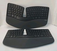 Lot Of 2 Microsoft Model 1559 Sculpt Ergonomic Desktop Keyboard - NO Dongles