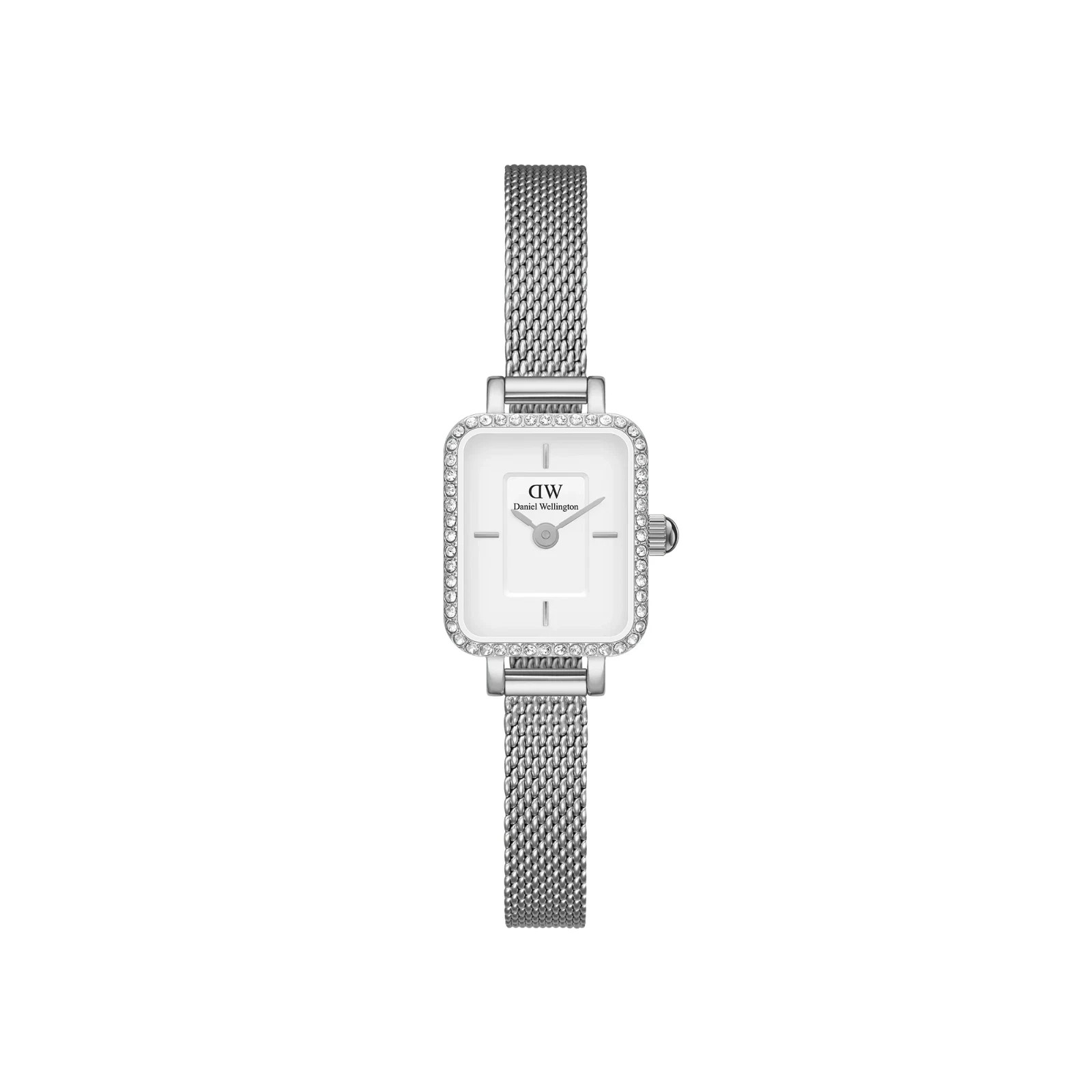 Daniel Wellington Quadro White Dial Steel Strap Quartz Women’s Watch DW00100732