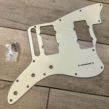 Fender CME Player Jazzmaster 3-Ply Parchment 4-way Switch Pickguard MIM USA