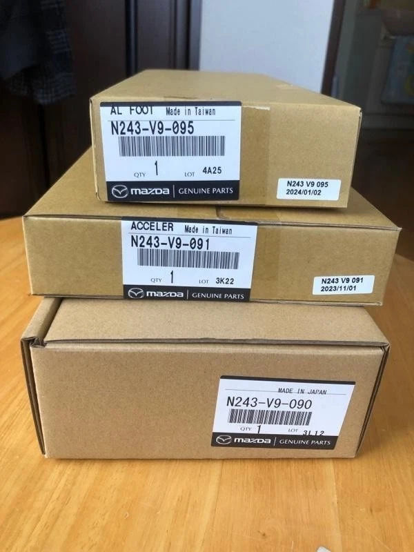 Juego de pedal y reposapiés de aluminio MAZDA MX-5 MX5 MIATA ND ROADSTER ND5RC genuino OEM Foto 3 de 4