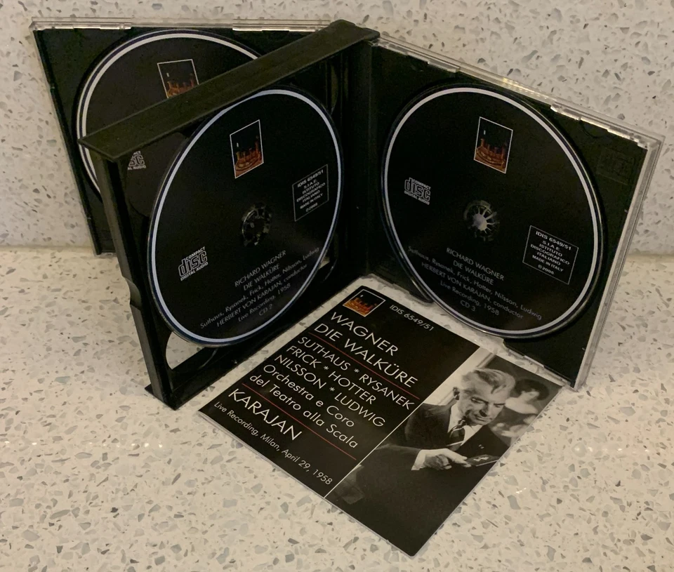 WAGNER Die Walkure [1958] (3 discs, IDIS) KARAJAN • SUTHAUS • RYSANEK • NILSSON - Imagem 4 de 4