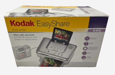 NEW Kodak Easyshare Photo Printer 500 w/ Color Cartridge & Photo Paper