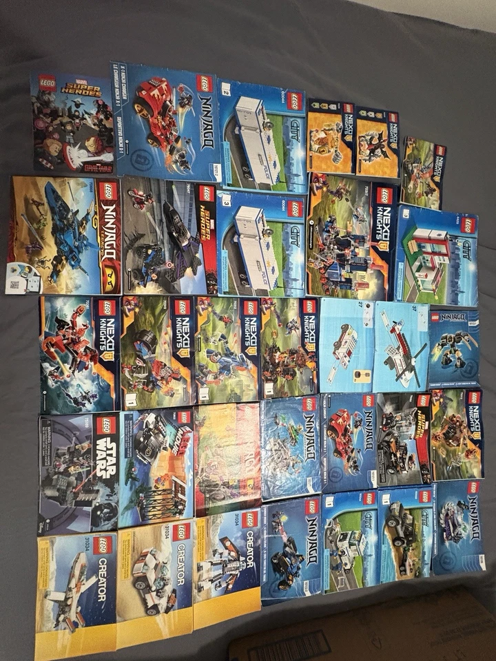Huge LEGO Lot – 17 lbs – Ninjago, Star Wars, City, Marvel + Manuals - Image 2 of 2