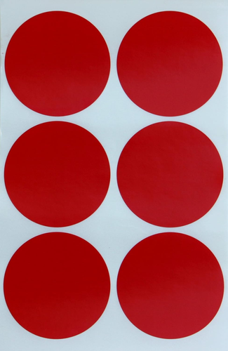 Red 2-Inch Inventory Labels - 300 Pack Stickers for Efficient Labeling ...