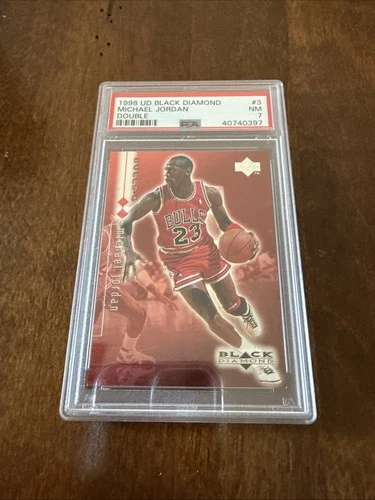 1998 UD Black Diamond Michael Jordan #23 Basketball Card PSA 8 NM-MT /3000