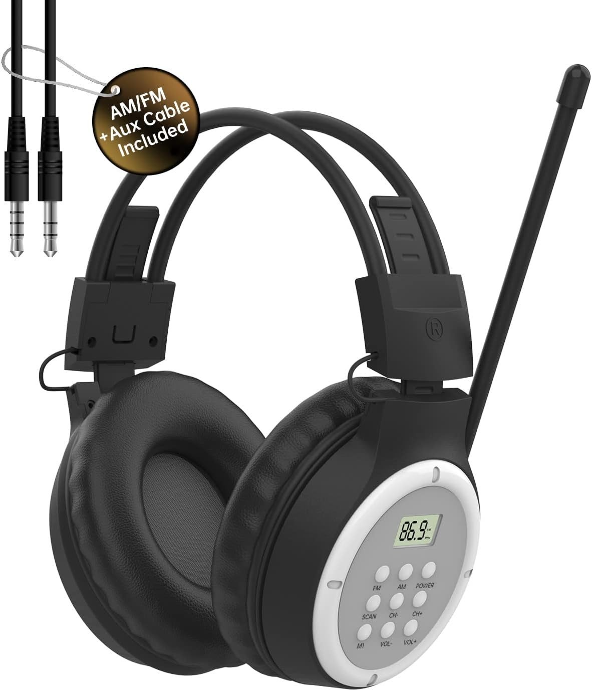 AM FM Radio Headphones Personal Portable Radio Headset am/fm Digital with Bes...