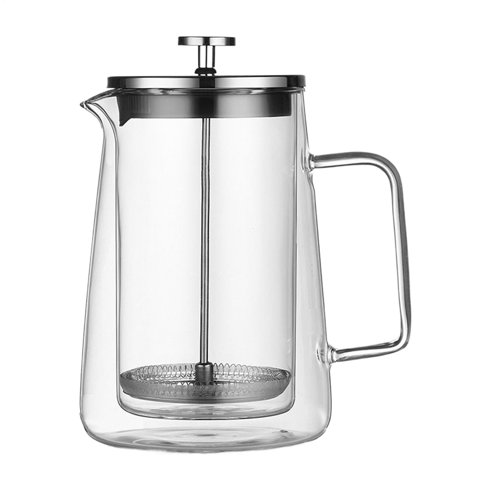 Coffee Maker - Double Wall Design - Glass And Stainless Stee