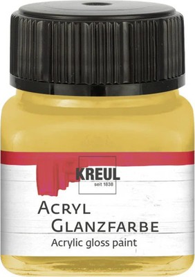 Kreul Acryl Glanzfarbe gold 20 ml  Verzierfarbe
