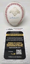 Carlos Pena Signed Rawlings Official 2008 World Series Baseball JSA COA B5