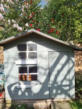 Charming 2-Storey Wooden Playhouse / Wendy House with Internal Loft