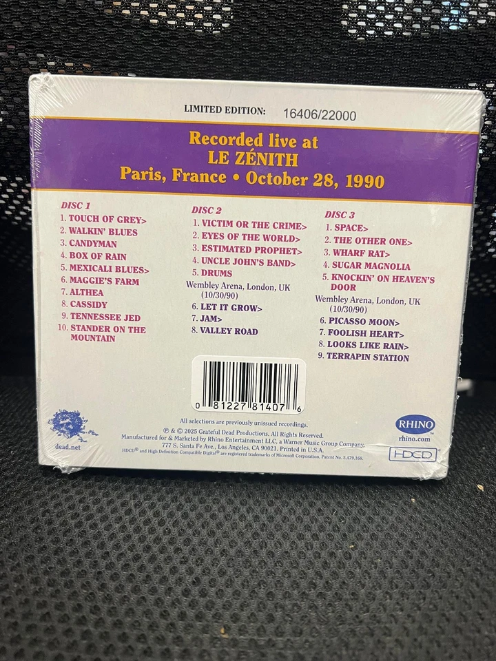 Dave's Picks 55 (1990-10-28) * by Grateful Dead (3 CD, 2025) Brand New - Image 2 of 2