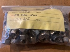 3/8"-16 Stainless Steel Finished Hex Nuts 100 pcs lot fast shipping