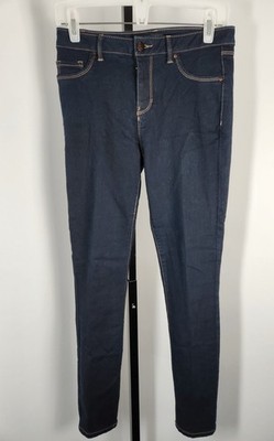 D. Jeans Womens Blue Dark Wash Classic Straight Ankle Jean Mid Rise-SZ 6