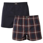 BOSS Mens Black Woven 2- Pack Boxer Shorts Size Large BNIB Ref 9