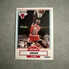 1990-91 Fleer - Michael Jordan #26 Black Line Above Biographical Information