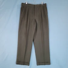 Perry Ellis Portfolio Men's Dress Casual Pants Straight Green Size 36 x 30