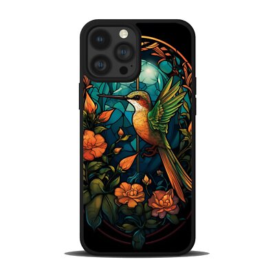 For iPhone 11 12 13 14 15 Max Pro japanese artistic hummingbirds