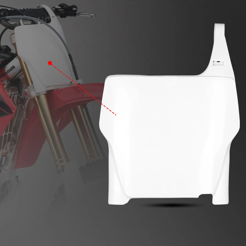 Placa de matrícula delantera blanca de plástico para moto de cross Honda CRF250 CRF250R 2004-2007 Foto 4 de 4