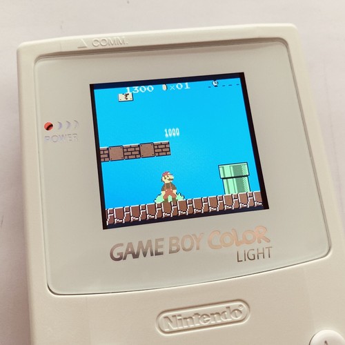 ✨ STUNNING ALL WHITE ✨ GAME BOY COLOR CUSTOM BACKLIGHT BACKLIT LCD TFT NOT IPS - Picture 3 of 8
