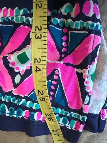 Lilly Pulitzer ADLEY TANK TOP High Tide Navy Lucky Bamboo Size Small - Picture 7 of 11