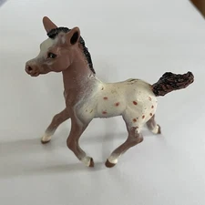 Vintage 1997 Safari Ltd Brown Spotted Foal - 2 1/2" x 3"