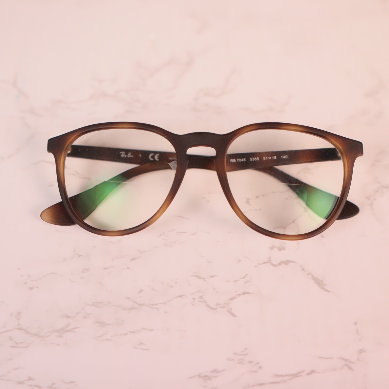 Ray-Ban Erika RB7046 5365 Matte Havana Round Full Rim Eyeglasses FRAMES ONLY