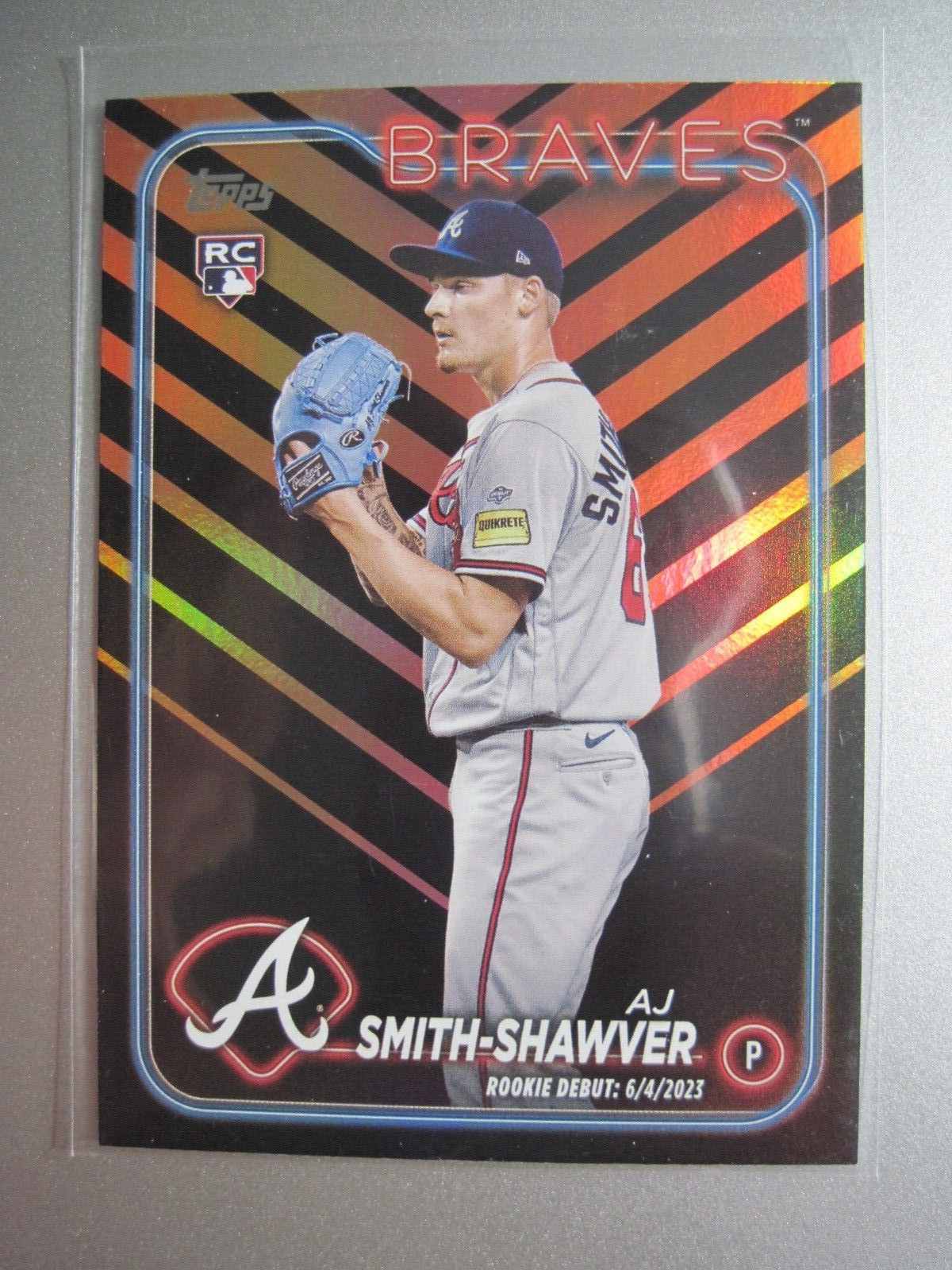 2024 Topps Update Halloween Orange and Black Foil #US316 AJ Smith-Shawver