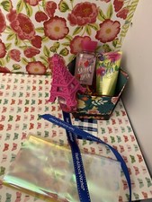 Bath And Body Works 5 Pc Gift Set. Free transparent gift Tag  Ribbon.