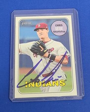 2018 Topps Heritage Minors Chris Seise Signed Autographed Card #179 Rangers  a