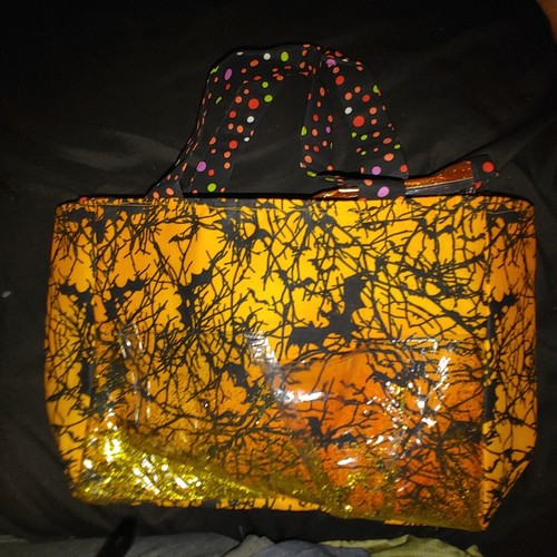 Halloween Shoulder Bag Handbag Lined Zipper Tote Large Purse 4 Inside Pockets - Picture 2 of 6