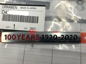 Genuine Mazda Cx 3 Cx 5 Cx 8 100th Anniversary Rear Ornament New Ebay