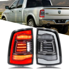 LED Clear Tail Lights for Dodge Ram 2009-2018 4th Gen Animation Rear Lamps
