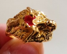 Anello " Eva dona cuore" Argento 925 placcato Oro 18 Kt Misura Italia 20/19.8 mm