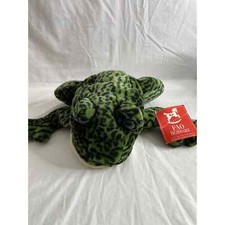 FAO Schwarz Toad Croaking Sound Frog Puppet Plush NWT