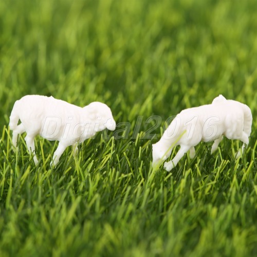 30pcs White Unpainted Model Sheep Farm Animals Train Scenery DIY Scale 1:87 - Picture 8 of 10