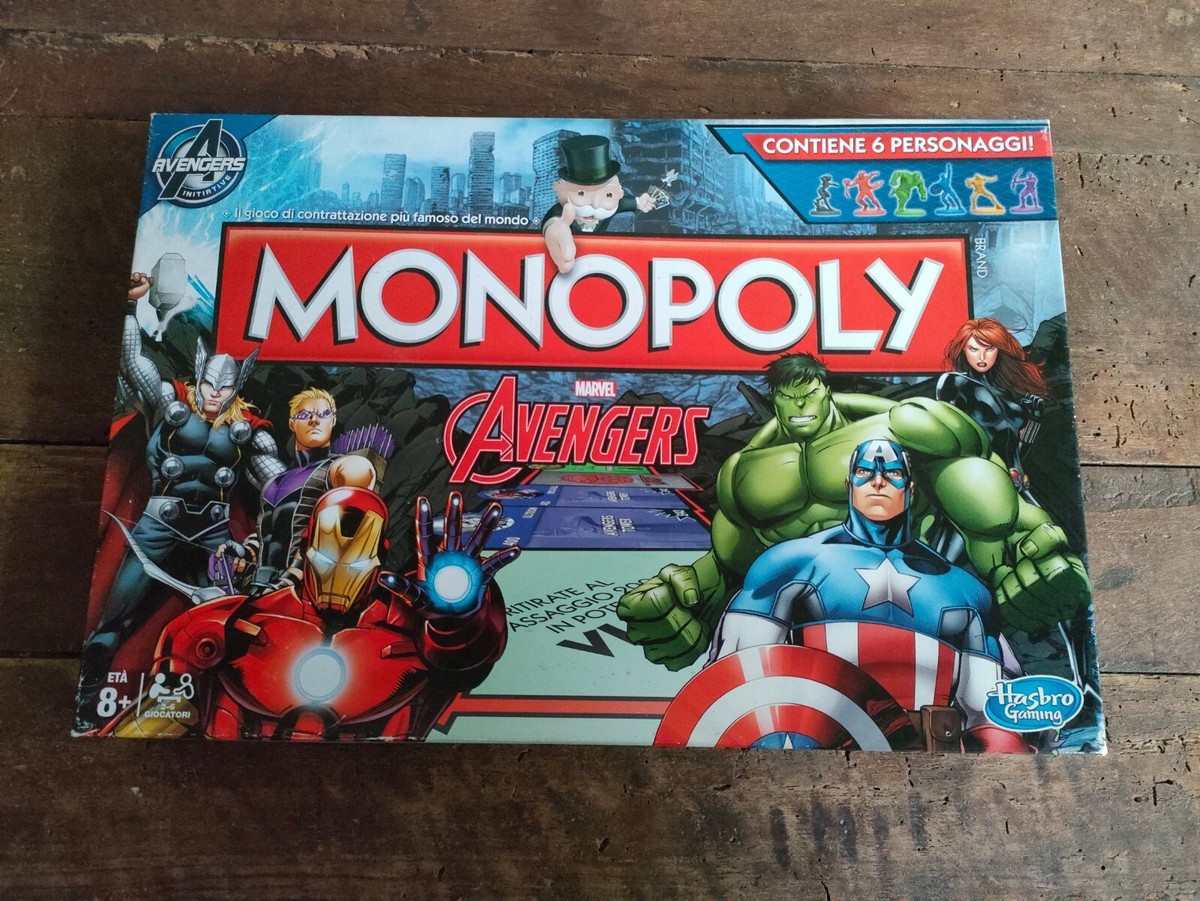 MONOPOLY MARVEL AVENGERS Monopoli Gioco di Società Hasbro Parker