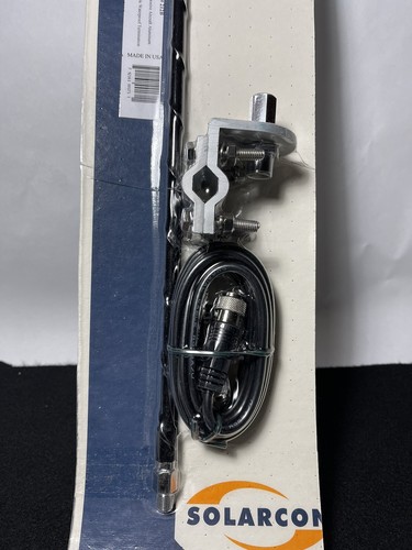 SOLARCON Antron CB Antenna Kit with 2ft Antenna, Mirror Mount & 9ft Cable 750wat - Afbeelding 2 van 3