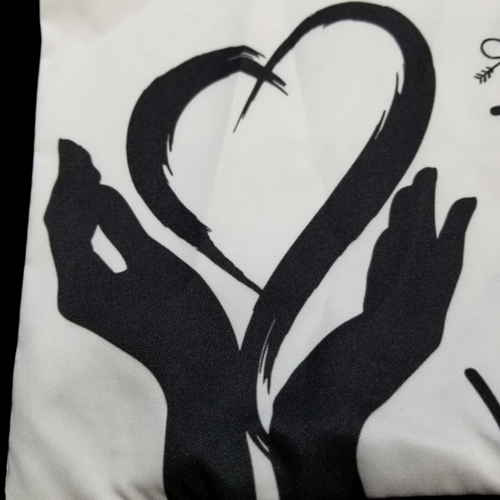 TO MY BESTIE Decorative Throw Pillowcase White Black 17.25 x 17.25 NEW