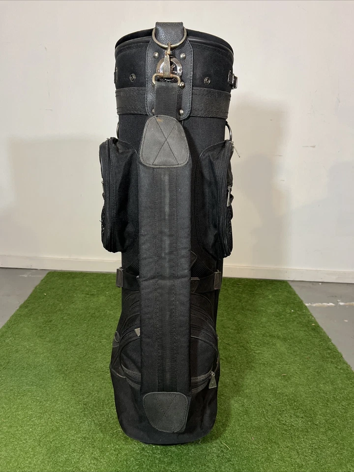 Bolso carro vintage Affinity negro divisor de 6 vías 9 bolsillos con cubierta para lluvia Foto 4 de 4