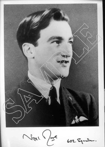 STTF14 WW2 RAF Hurricane Battle of Britain pilot Nigel ROSE hand signed photo