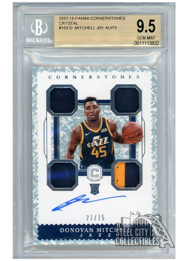 Donovan Mitchell 17-18 Panini Cornerstones Auto RC Patch