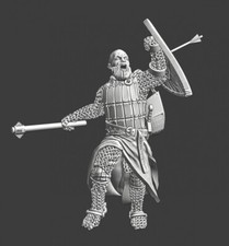 Northern Crusades Miniatures Medieval Foot Knight Charging w/ Mace 28mm 35mm 3D