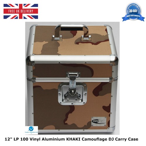 NEO Aluminum KHAKI Camouflage Storage DJ Carry Case for 100 Vinyl LP 12" Records - 第 1/6 張圖片
