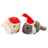 Duvo+ Katzenspielzeug Xmas Wooly MäUse 2Er Set, 17X6,8Cm, Mit Katzenminze