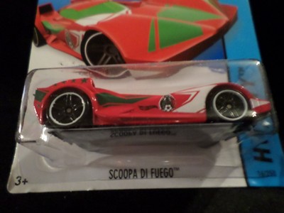 HW HOT WHEELS 2014 HW CITY #16/250 SCOOP DI FUEGO HOTWHEELS VHTF RARE RED