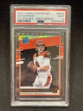 2020 Chronicles Clearly Donruss Joe Burrow Rated Rookie Holo Mosaic Very Rare!