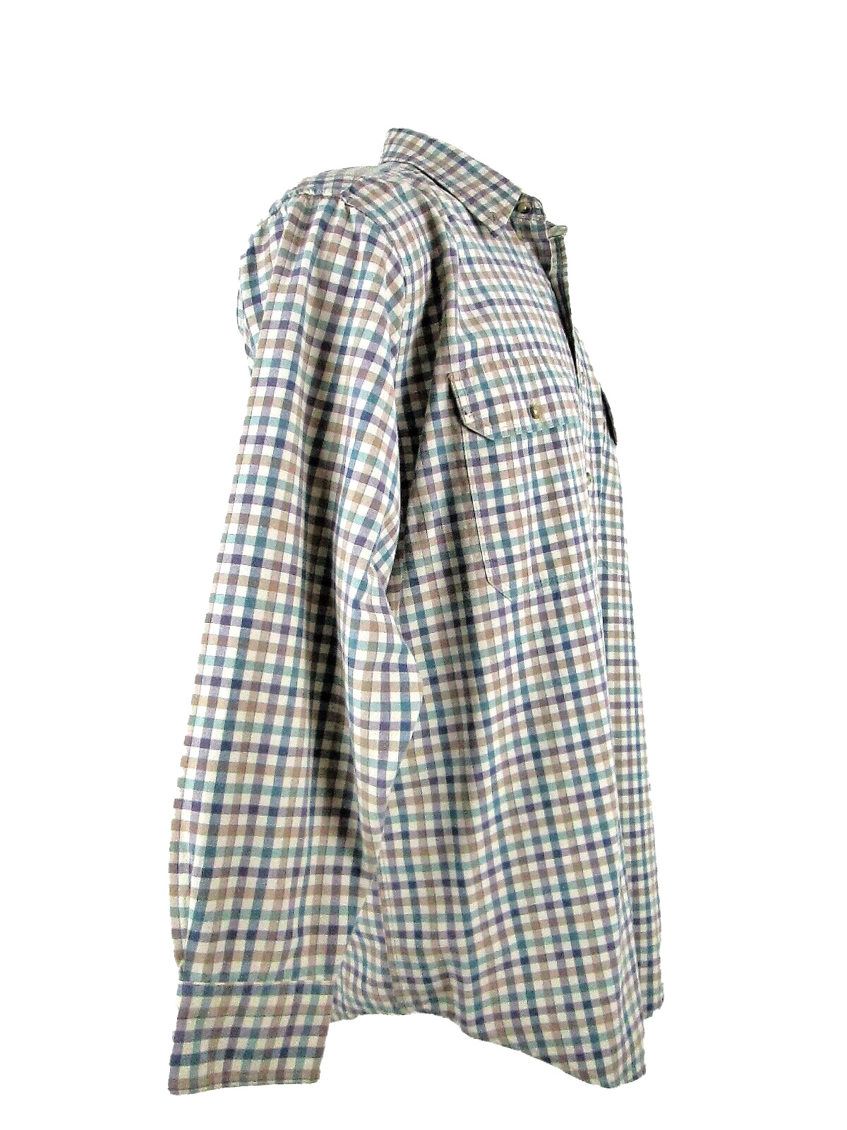 Pendleton Men's Large Multi Color Checkered Cotto… - image 3