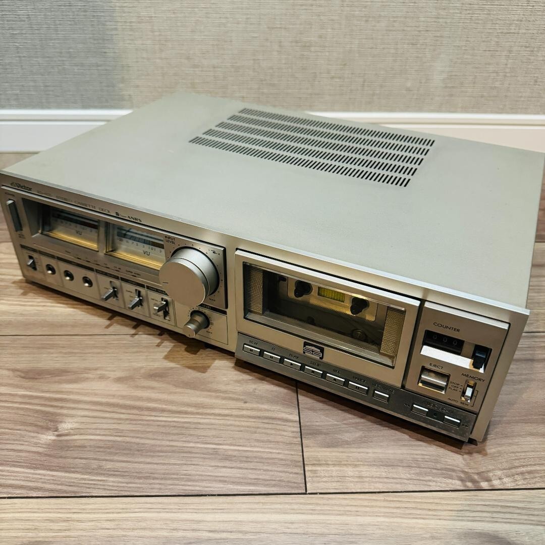 録再確認済み Victor KD-A55 カセットデッキ Super ANRS Victor KD-A55 Vintage Cassette Deck Metal Case ANRS Sound